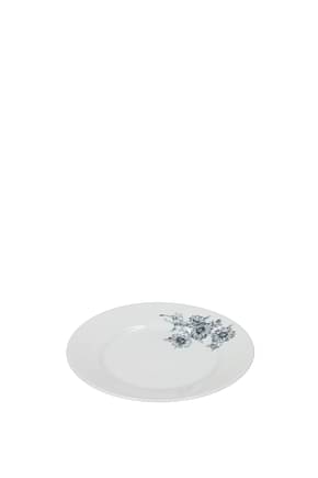 Richard Ginori Assiettes margherite set x 6 Maison Porcelaine Blanc Bleu