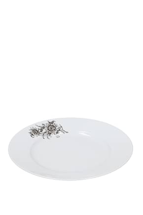 Richard Ginori Plates girasoli set x 6 Home Porcelain White Sepia
