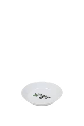 Richard Ginori Plates rametto di ciliegie set x 6 Home Porcelain White Black
