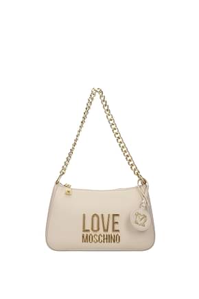 Love Moschino Shoulder bags Women Polyurethane Beige Ivory
