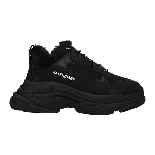 Brun Forbandet Afslut Balenciaga Sneakers triple s Men 668563W3CQ51000 Fabric Black 469,88€