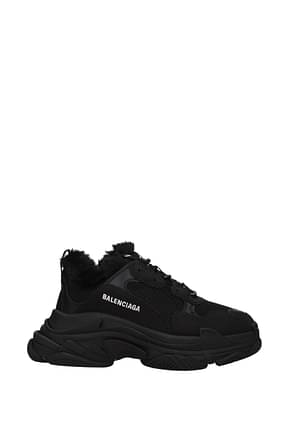 Balenciaga Sneakers triple s Hombre Tejido Negro