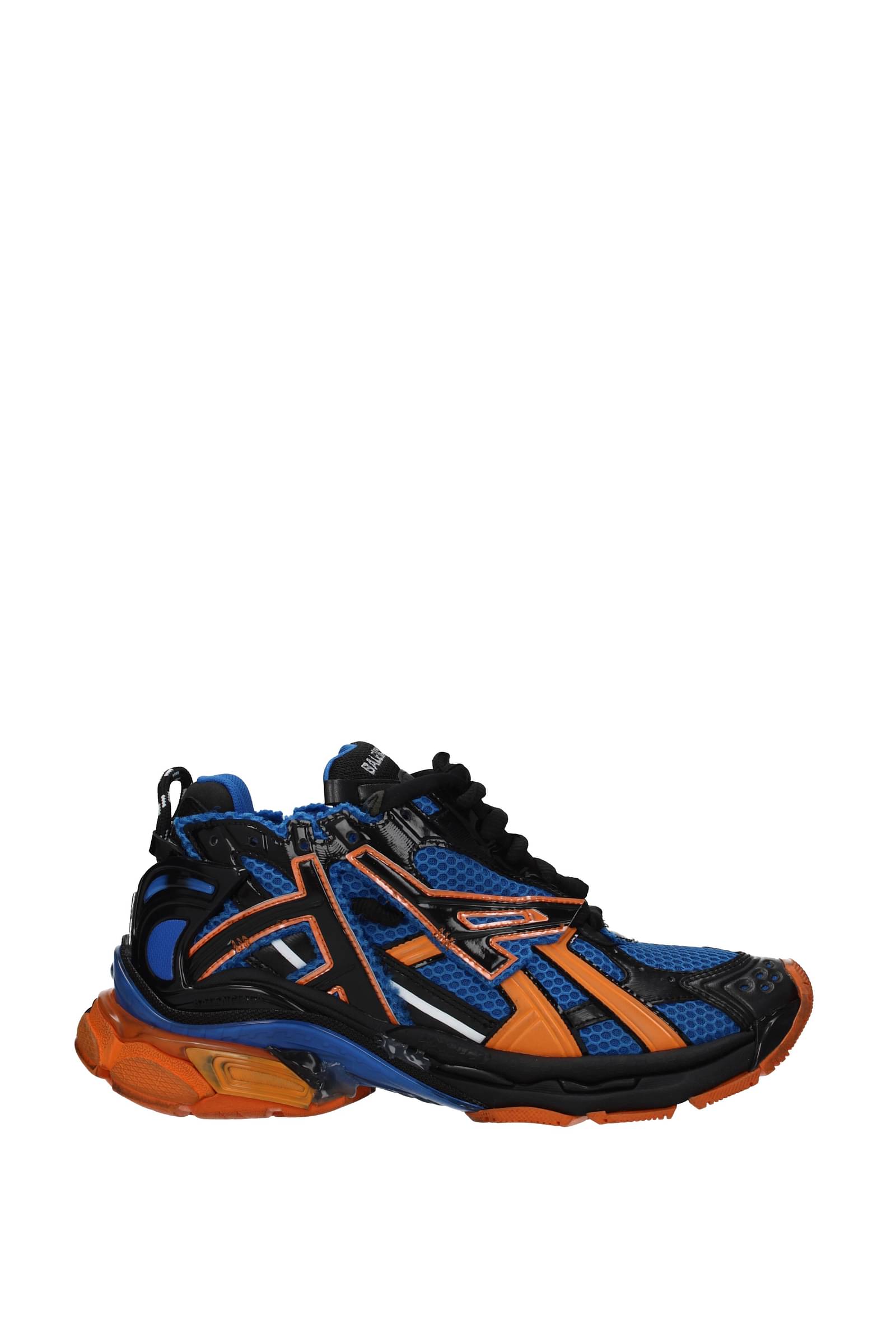 Balenciaga Sneakers runner Men 677403W3RB34719 Fabric Blue Orange 740€