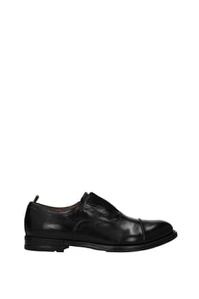 Officine Creative Lace up and Monkstrap anatomia Men Leather Black
