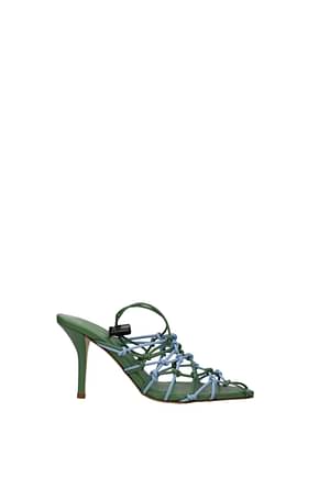 Gia Borghini Sandals Women Plexiglass Green Ice