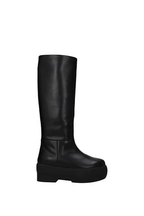 Gia Borghini Boots Women Leather Black