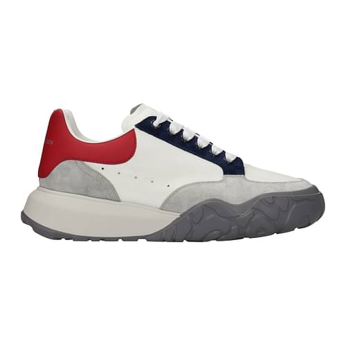 Alexander McQueen Sneakers court Men 705117WIAAC8990 Leather White Red 255€