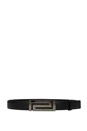 Versace Regular belts Men Leather Black