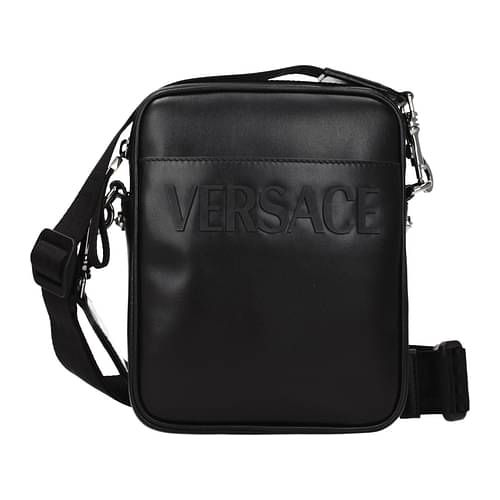 Versace Crossbody Bag Men 10061781A038201B00E Leather Black 388,5€