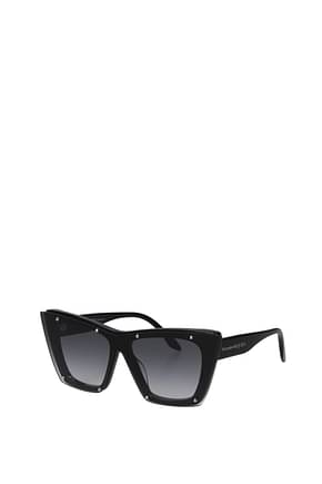 Alexander McQueen धूप का चश्मा महिलाओं एसीटेट काली