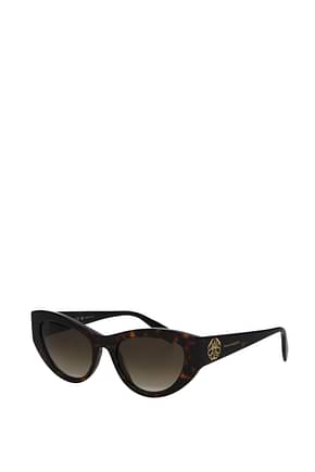 Alexander McQueen धूप का चश्मा cat eye महिलाओं एसीटेट भूरा