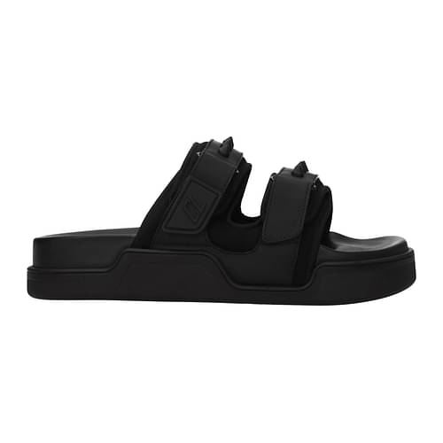 Louboutin Slippers and clogs Men 3220320BK01 Fabric Black 312,38€