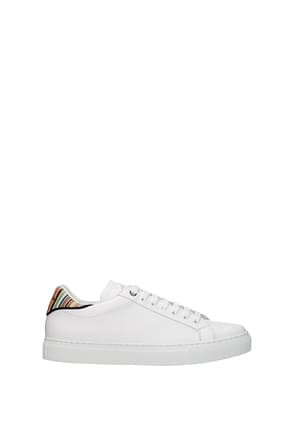 Paul Smith Sneakers Men Leather White Multicolor