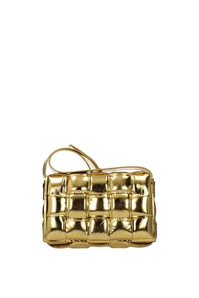 Bottega Veneta Crossbody Bag padded cassette Women Leather Gold