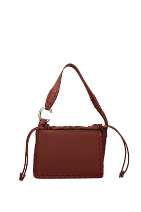 Chloé Shoulder bags mate Women Leather Brown Sepia