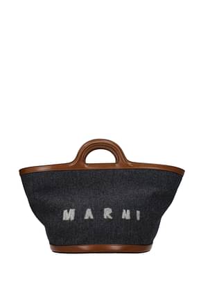 Marni Handbags Women Fabric  Brown Grey