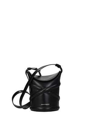 Alexander McQueen Crossbody Bag Women Leather Black