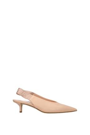 Burberry Sandals Women Leather Pink