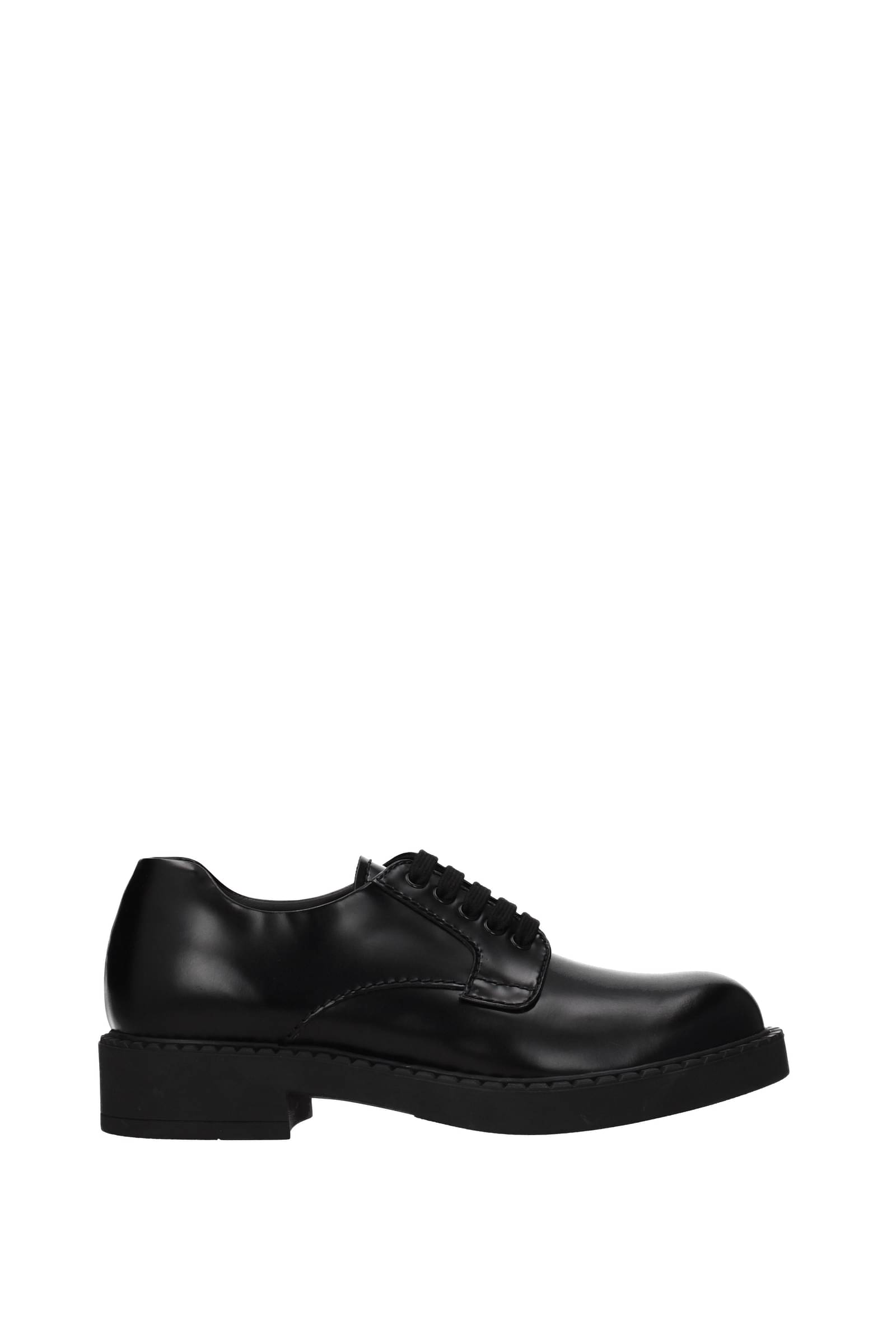 Prada Derbies et Lani re de Moine Homme 2EE34505599F0002 Cuir Noir