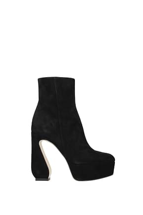 Sergio Rossi Ankle boots Women Suede Black