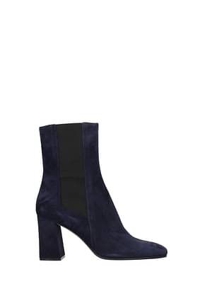 Sergio Rossi Ankle boots alicia Women Suede Blue Ocean