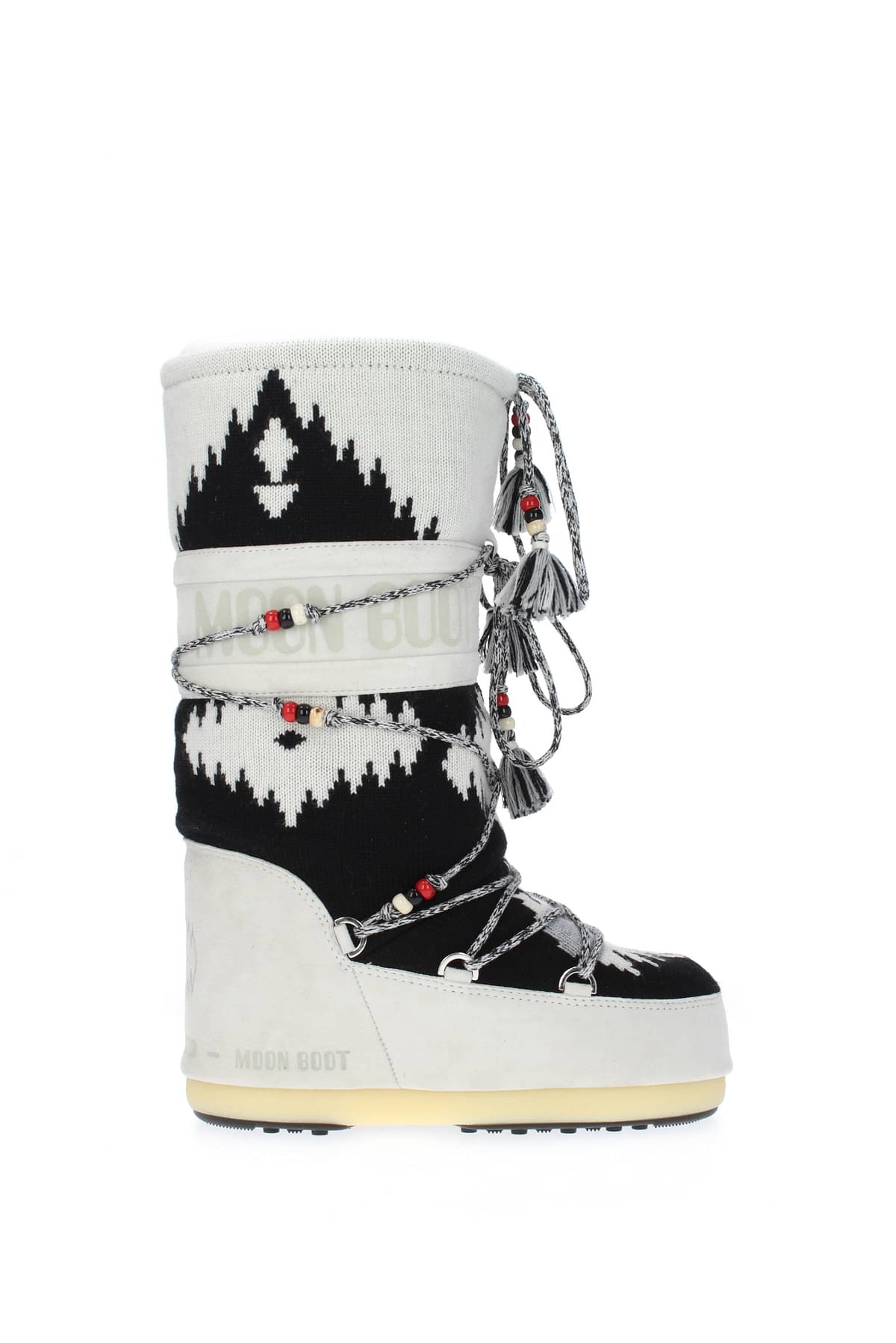 Alanui Boots moon boot Women 14052600003 Fabric Gray Black 582,56€