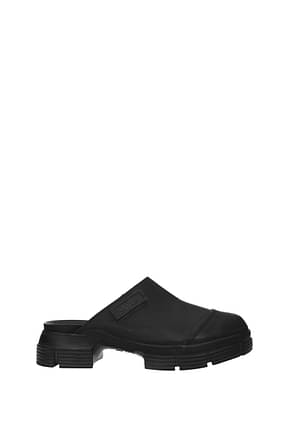 Ganni Slippers and clogs Women Rubber Black