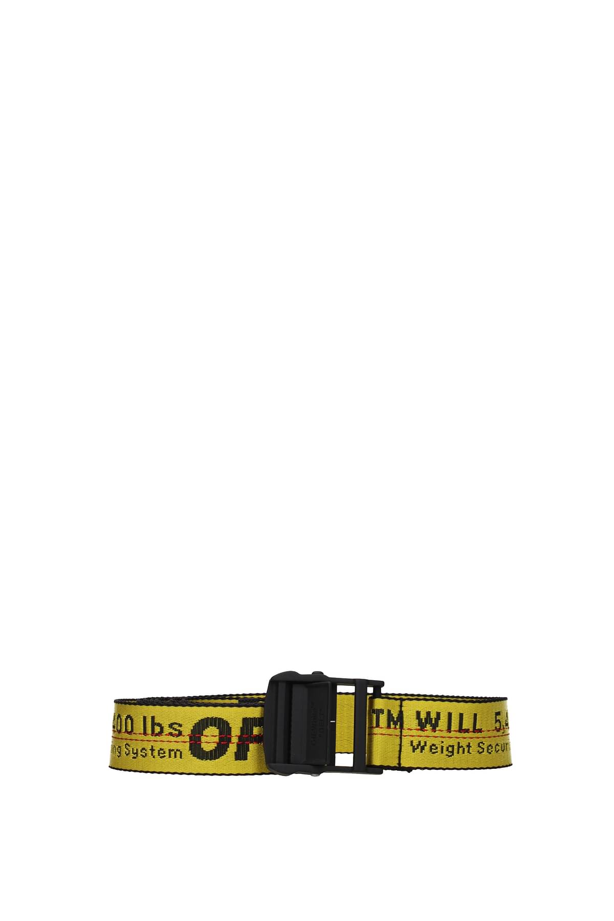 Off-White - 3.5cm Yellow Industrial Canvas Belt - Yellow Off-White