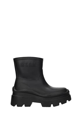 MSGM Ankle boots Women Rubber Black