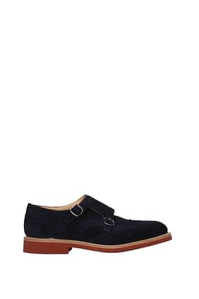 Church's Lace up and Monkstrap kelby 3 Men Suede Blue