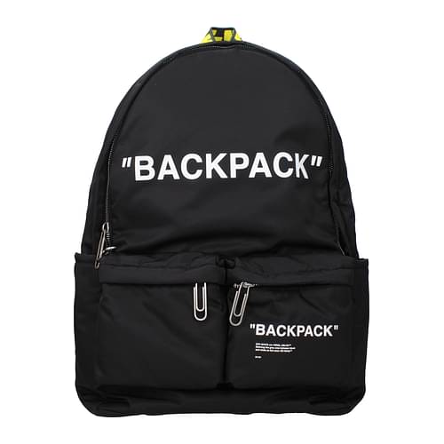 off white nylon backpack