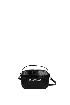 Balenciaga حقيبة كروس بودي نساء جلد أسود