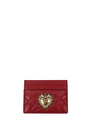 Dolce&Gabbana Portadocumentos devotion Mujer Piel Rojo Amapola