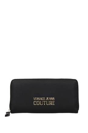 Versace Jeans お財布 couture 女性 ポリウレタン 黒
