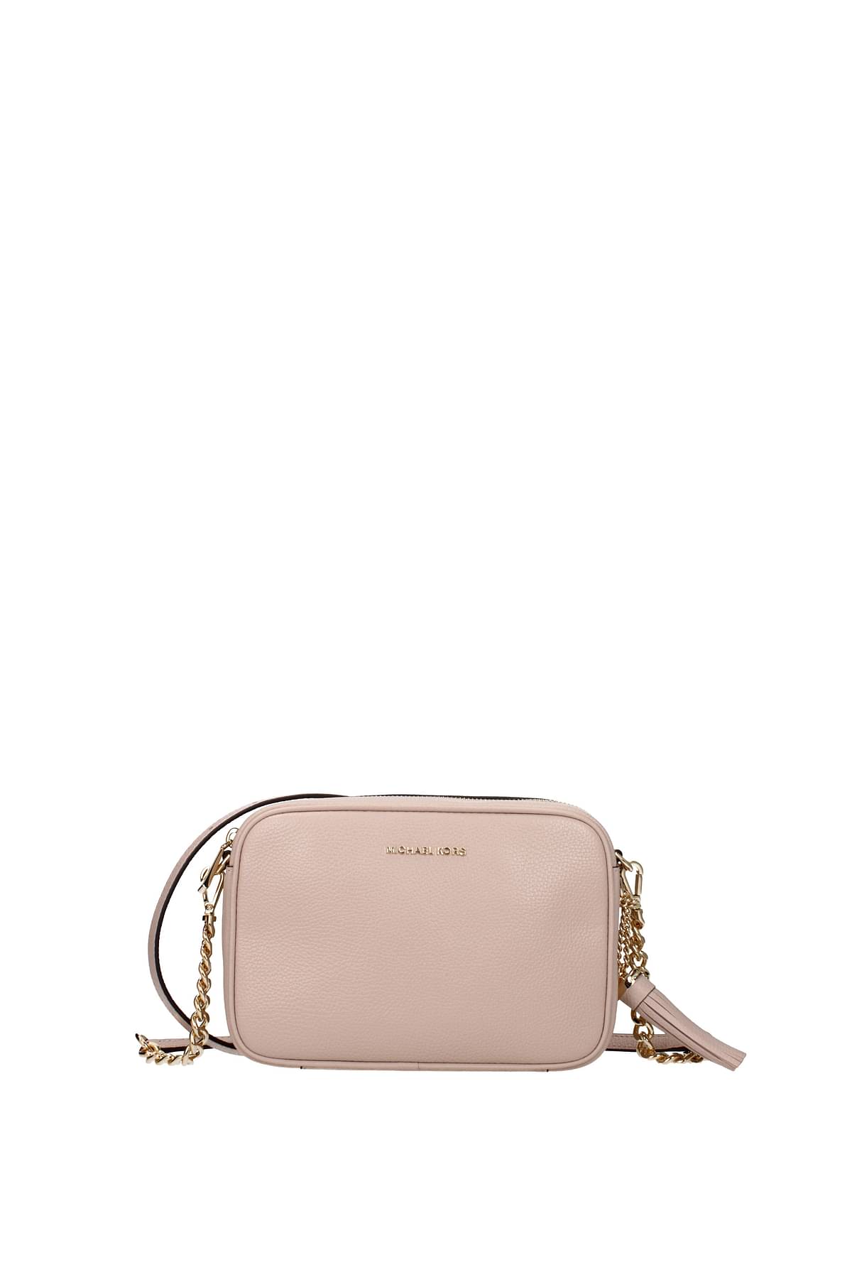 Michael Kors Ginny Ladies Small Soft Pink Leather Crossbody Bag  32F7GGNM8L187 