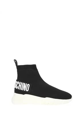 Love Moschino Sneakers Femme Tissu Noir