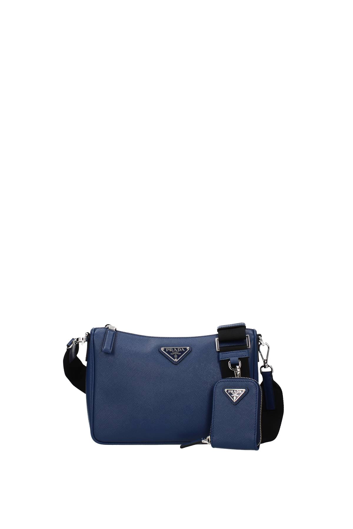 Prada Crossbody Bag Men 2VH1139Z2DMPF0KJ6 Leather Blue Royal Blue 1657,5€