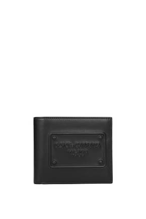 Dolce&Gabbana Wallets Men Leather Black