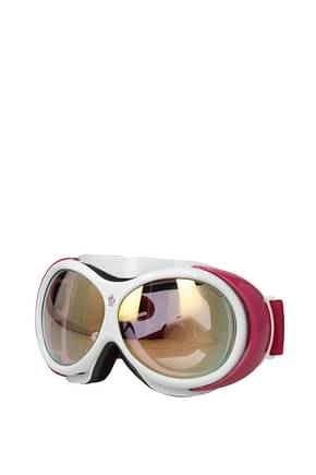 Moncler Sunglasses Women Plastic Fuchsia White