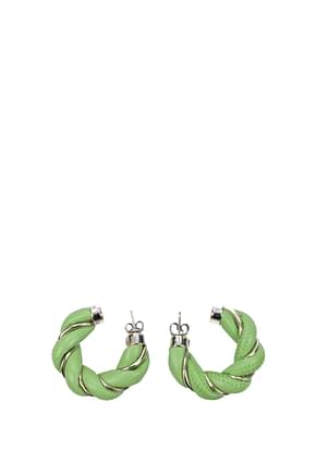 Bottega Veneta Earrings Women Leather Green