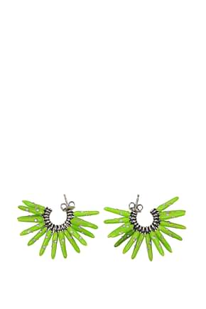 Bottega Veneta Earrings Women Brass Green