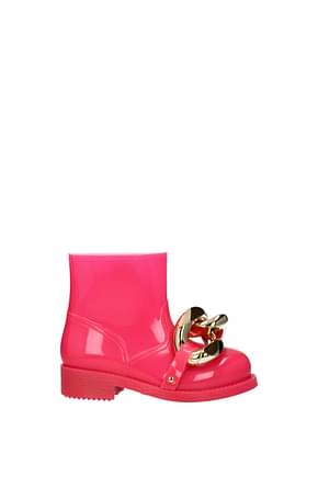 Jw Anderson Botines Mujer Caucho Rosa Rosa Fluo