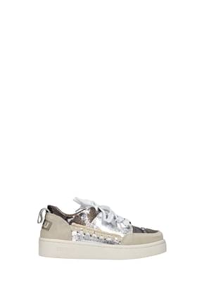 Mou Sneakers Mujer Piel Gris Plata