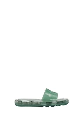 Tory Burch Slippers and clogs Women Rubber Green Teal