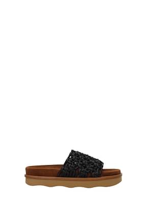 Chloé Slippers and clogs wavy Women Leather Black