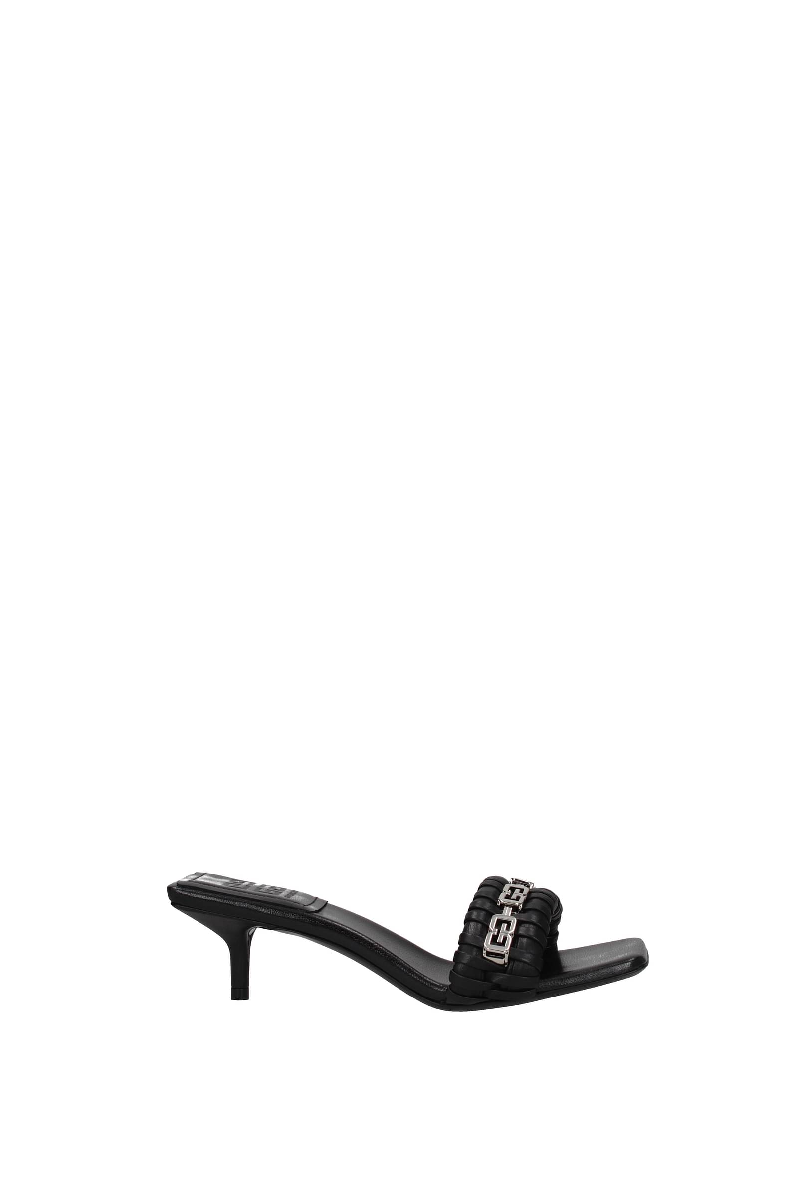 Givenchy Sandals kitten Women BE306UE1GZ001 Leather Black 450