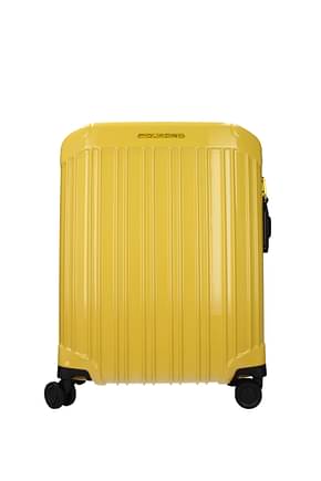 Piquadro Wheeled Luggages cabin 31l Men Polycarbonate Yellow Yolk