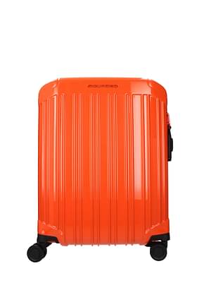 Piquadro Wheeled Luggages cabin 31l Men Polycarbonate Orange