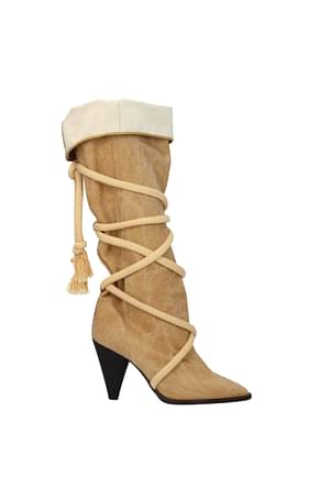 Isabel Marant أحذية lophie نساء قماش اللون البيج رمل خفيف