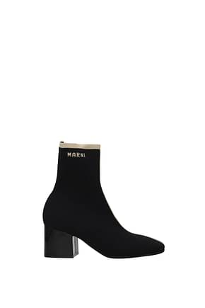 Marni Ankle boots Women Fabric  Black Natural